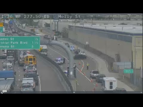 I-70 eastbound closed at Quebec Street [Video]