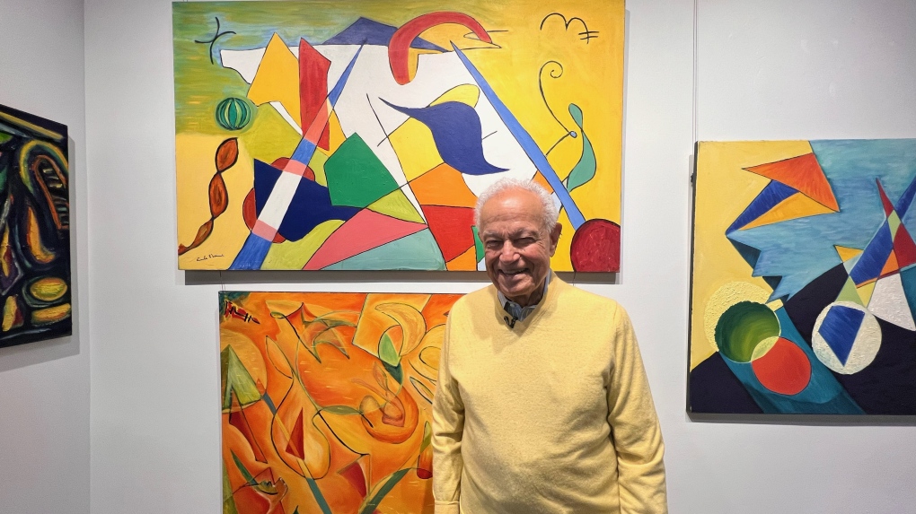 Montreal grandfather hosts first art show, nine decades in the making [Video]