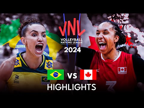 🇧🇷 BRAZIL vs CANADA 🇨🇦 | Highlights | Women’s VNL 2024 [Video]