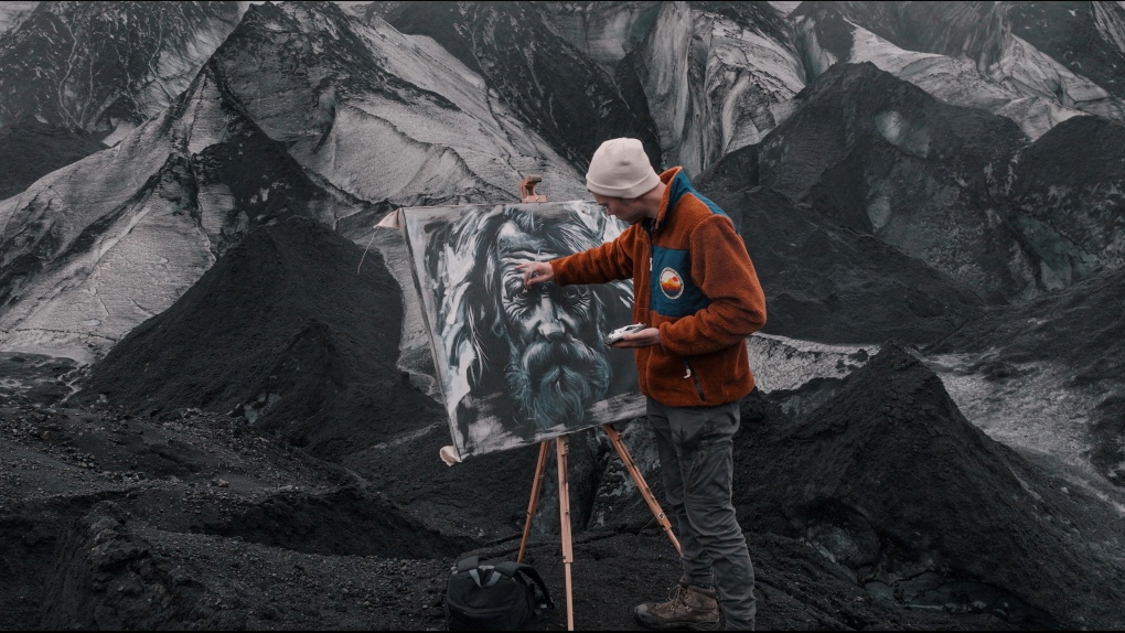 Sask. artist uses Iceland glacier as inspiration for painting [Video]