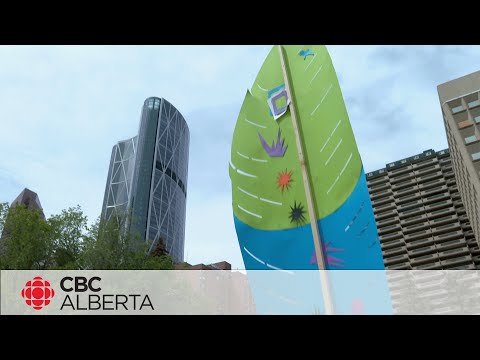Calgary art project creates cultural connection with towering feathers [Video]