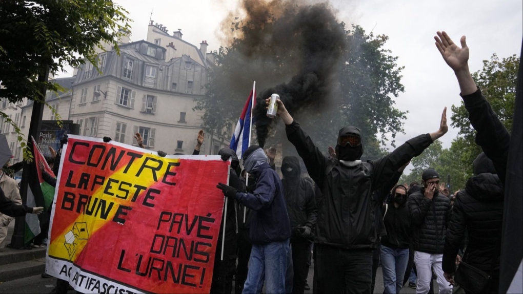 Protests in France: protesters standing up to far right ahead of elections [Video]