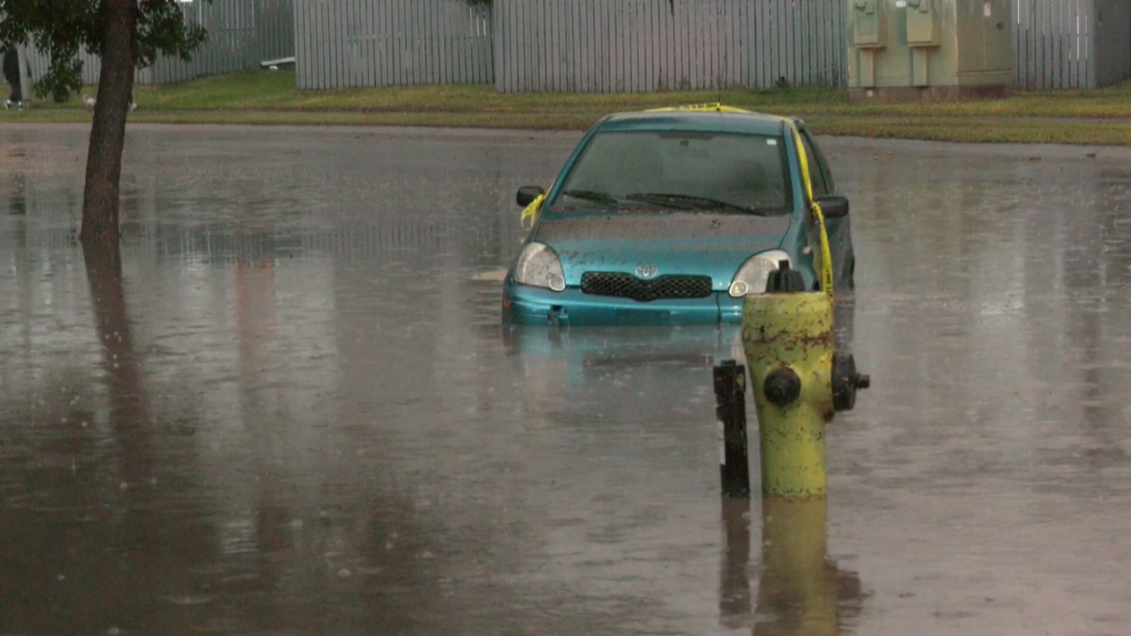 Storm causes flash flooding in Beddington Heights [Video]