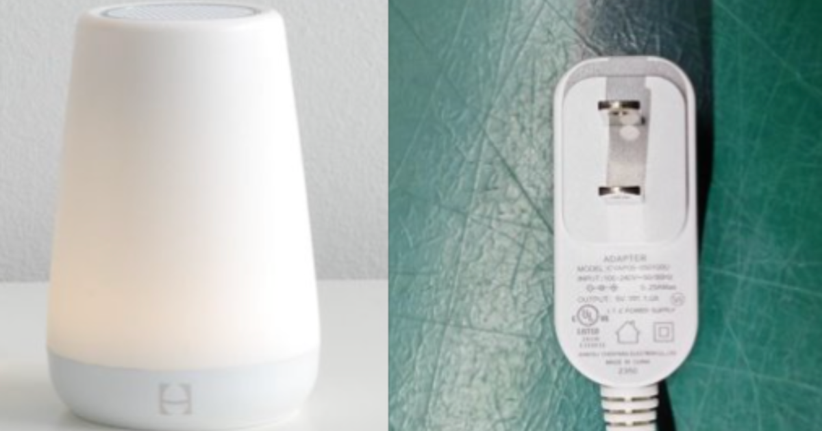 Nearly 1M Hatch Baby sound machine power adapters recalled due to shock risk [Video]