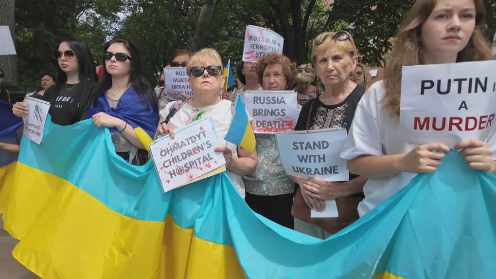 Halifax News: Ukrainian community holds protest over Russian bombing [Video]