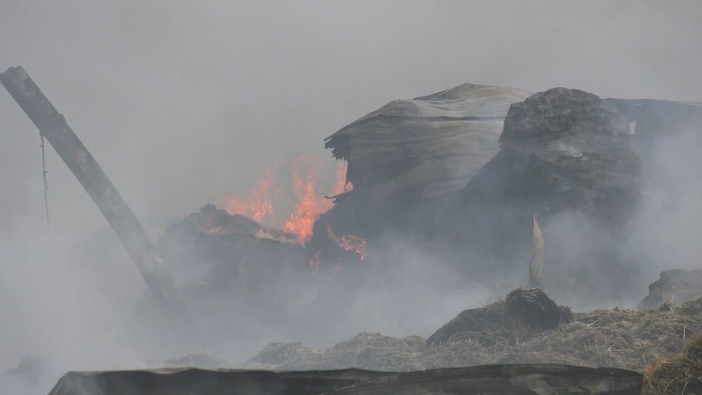 London Dairy Farm hay fire [Video]