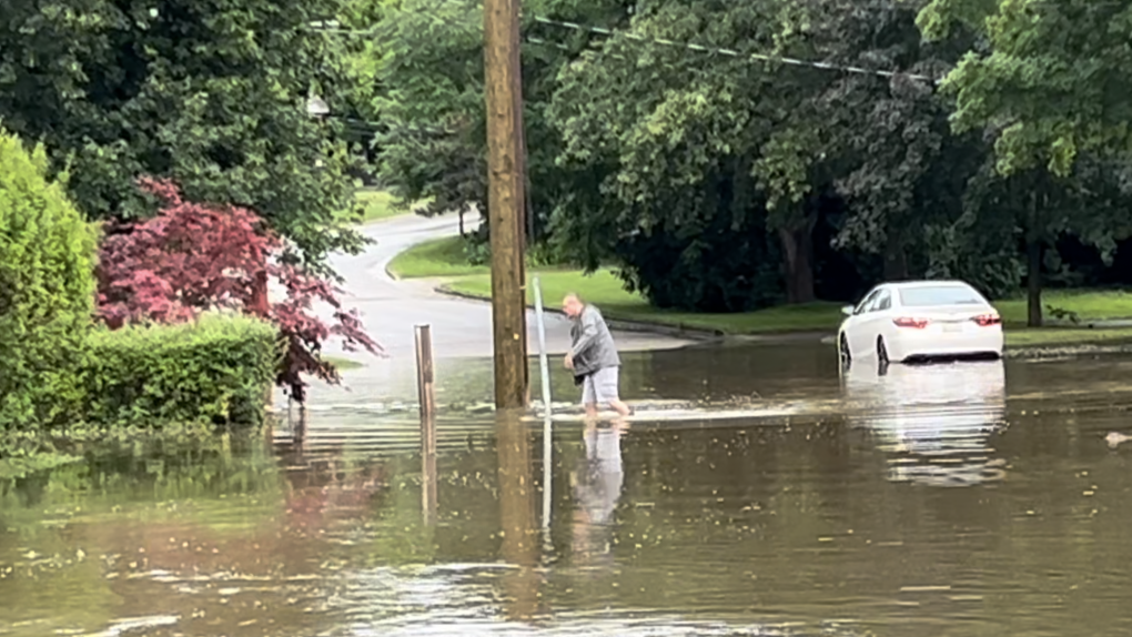 London streets under water on Monday [Video]