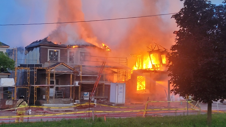 Fire destroys new home builds in Brant County [Video]