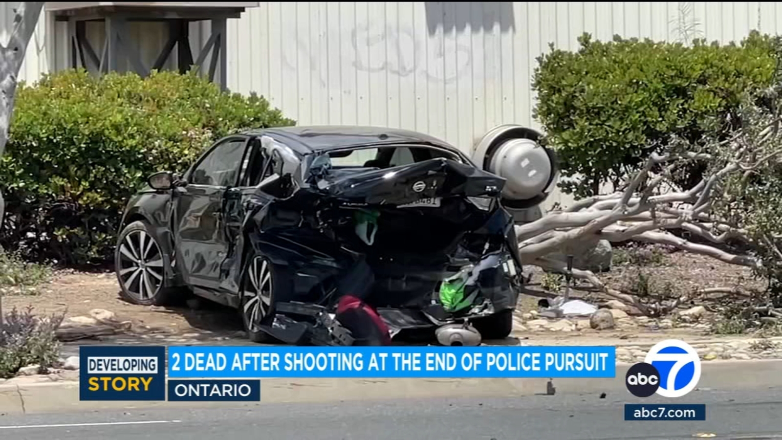 Innocent driver, suspect dead after police chase, officer-involved shooting in Ontario [Video]