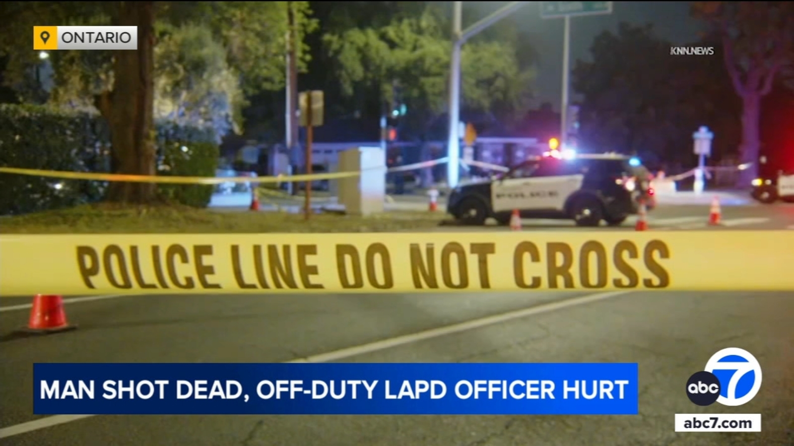 Off-duty LAPD officer involved in shooting that left man dead in Ontario, officials say [Video]