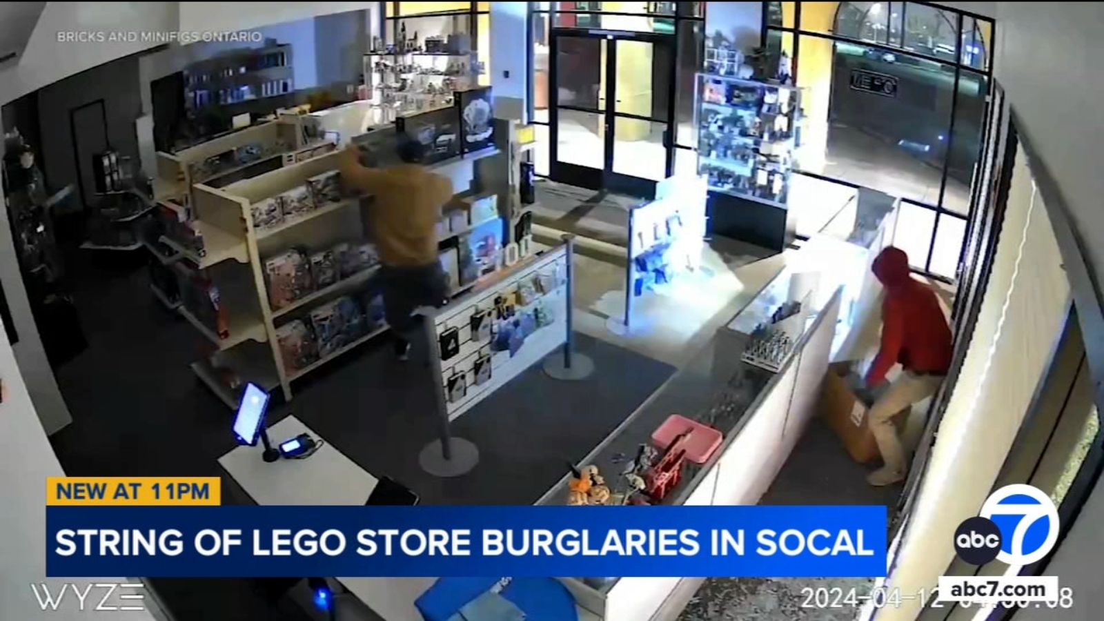 Bricks & Minifigs break-ins: Thieves target several SoCal LEGO shops in string of burglaries [Video]
