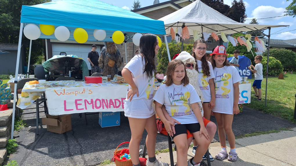 Kitchener girls host third annual lemonade fundraiser for cancer research [Video]