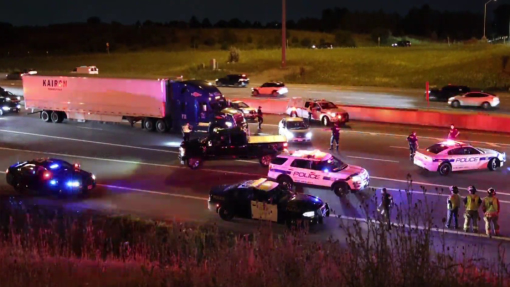 Highway 427 northbound closed at Finch after pedestrian killed [Video]