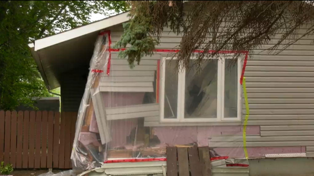 Truck drives into house in Holliston [Video]