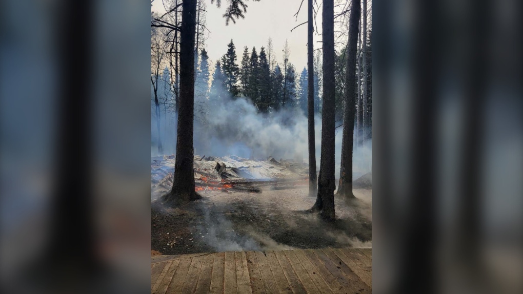 Camp Whitney goes up in flames [Video]