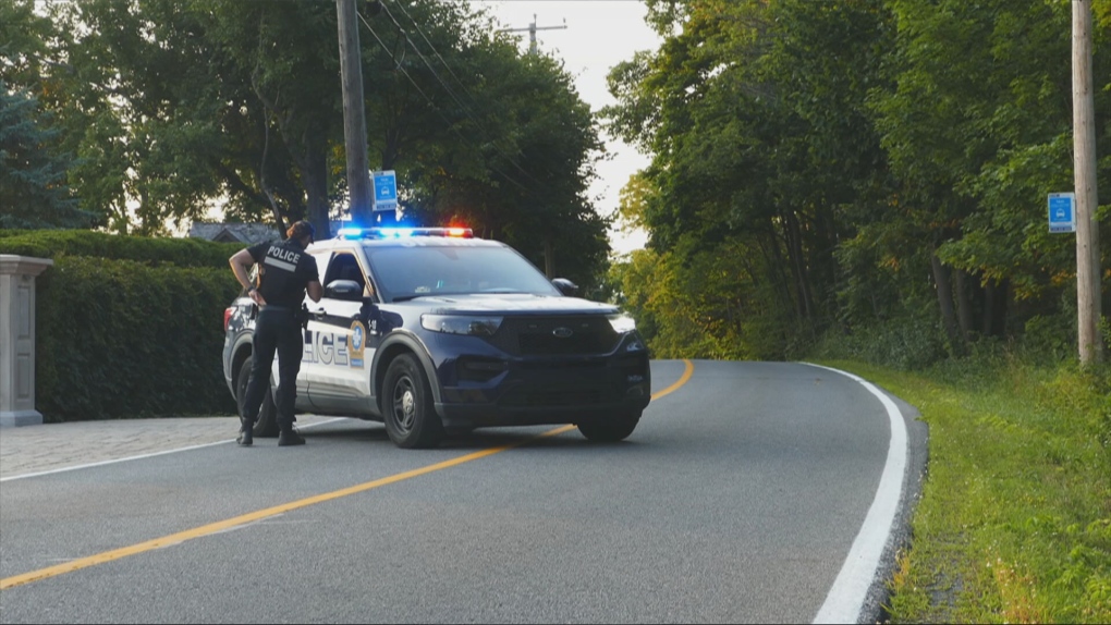 Two in hospital after car, scooter collide in Senneville [Video]