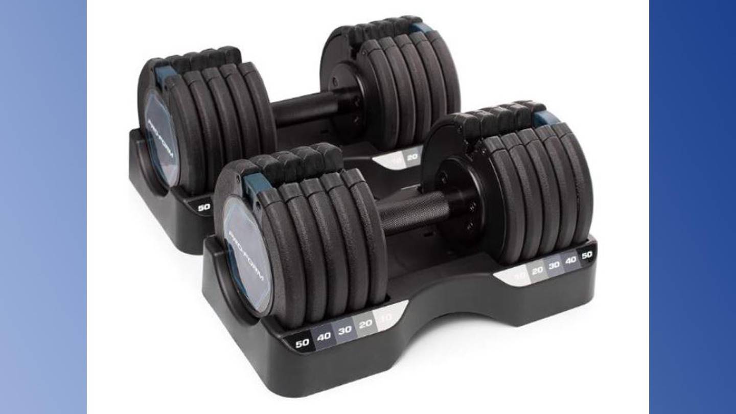 Adjustable dumbbells recalled, plates can fall off  WFTV [Video]