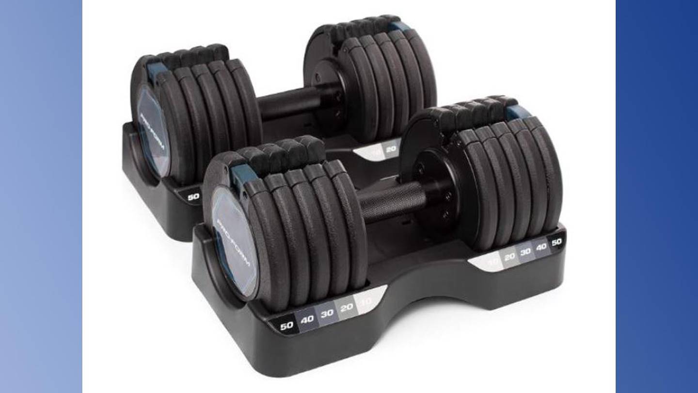 Adjustable dumbbells recalled, plates can fall off  WPXI [Video]
