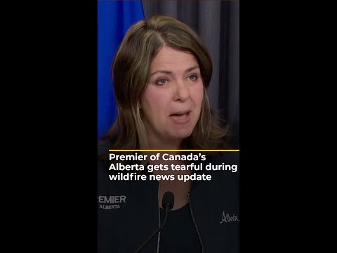 Premier of Canada’s Alberta gets tearful during wildfire news update | AJ [Video]