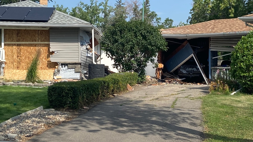 Charges pending following south Regina crash that damaged homes and vehicles: police [Video]