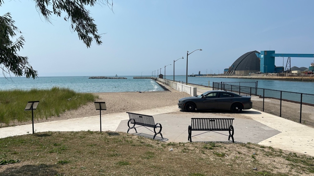 Goderich beach emergency services presence [Video]