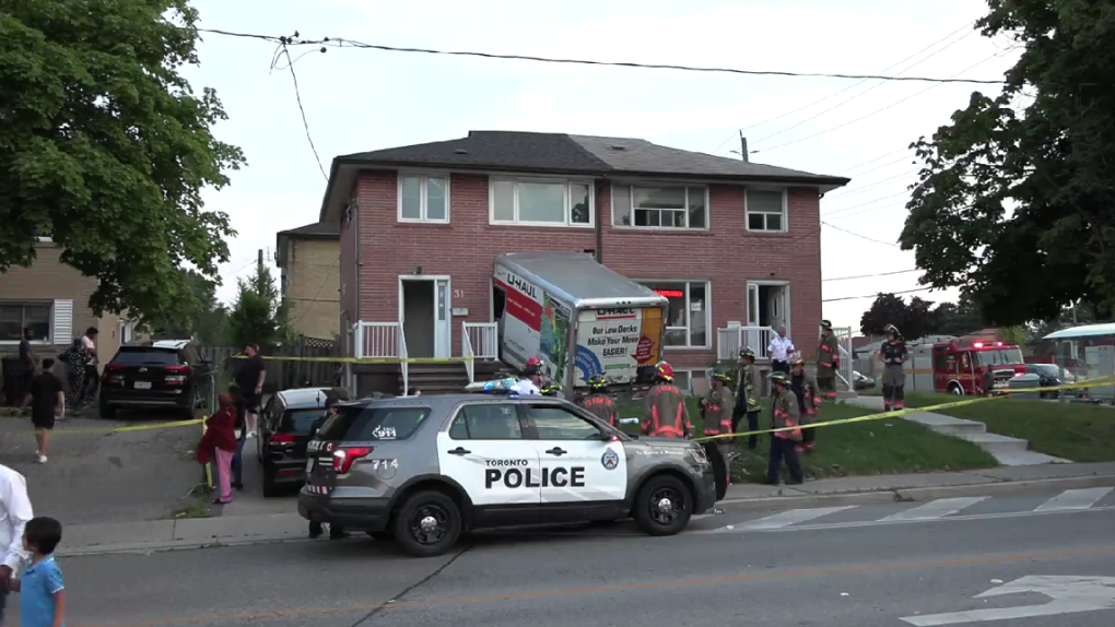 U-Haul truck crashes into Rexdale home: police [Video]