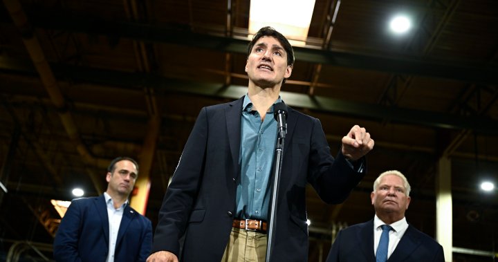 Trudeau says Poilievre urging EV tariff is baloney as industry awaits decision – National [Video]