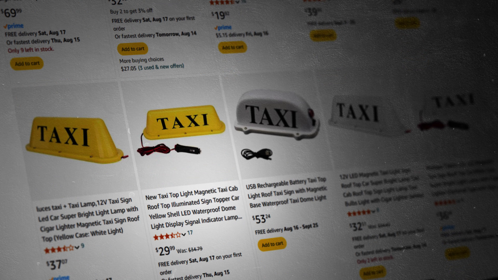 Amazon under fire by Canadian Taxi Association over sale of fake cab signs [Video]