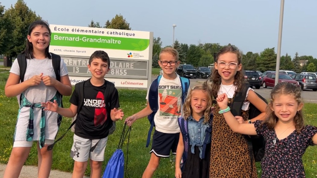 Ottawa French Catholic elementary students return to school Tuesday [Video]