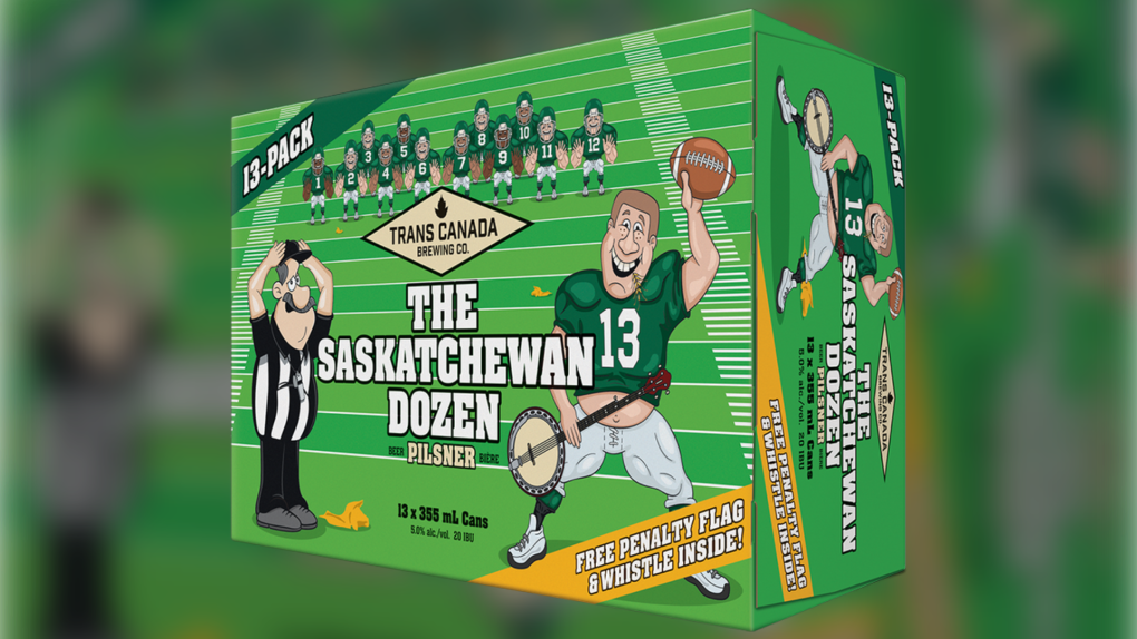 Winnipeg brewery pokes fun at Riders with ‘Sask. dozen’ 13 pack [Video]