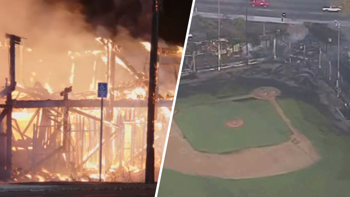 Fire damages A League of Their Own baseball stadium in Ontario  NBC 5 Dallas-Fort Worth [Video]