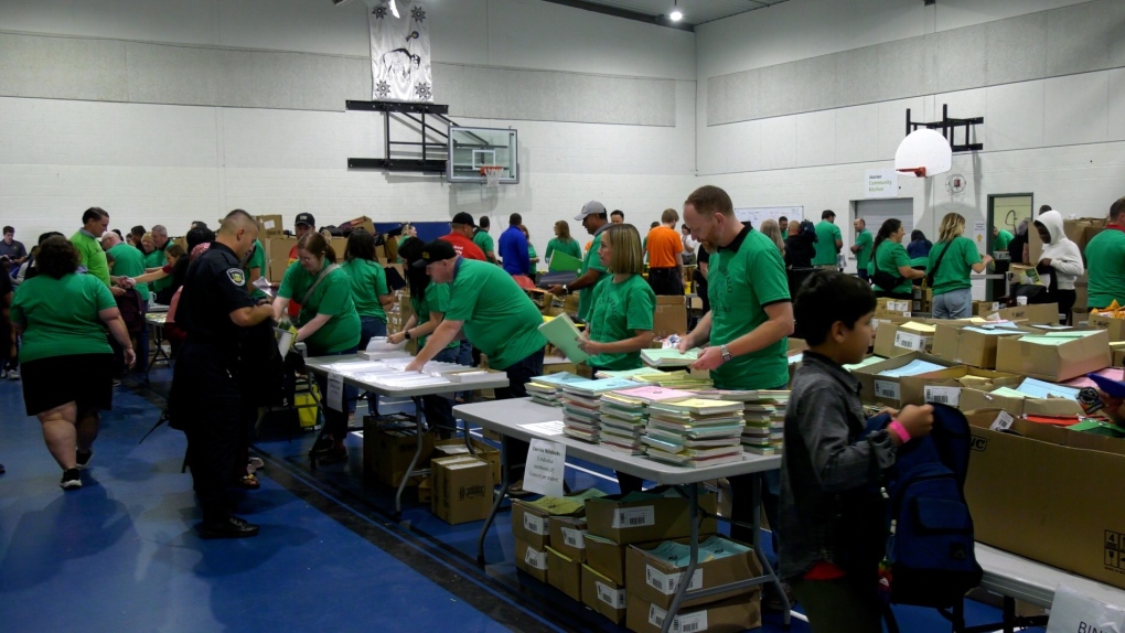 3,500 backpacks stuffed with school supplies given to Sask. students [Video]