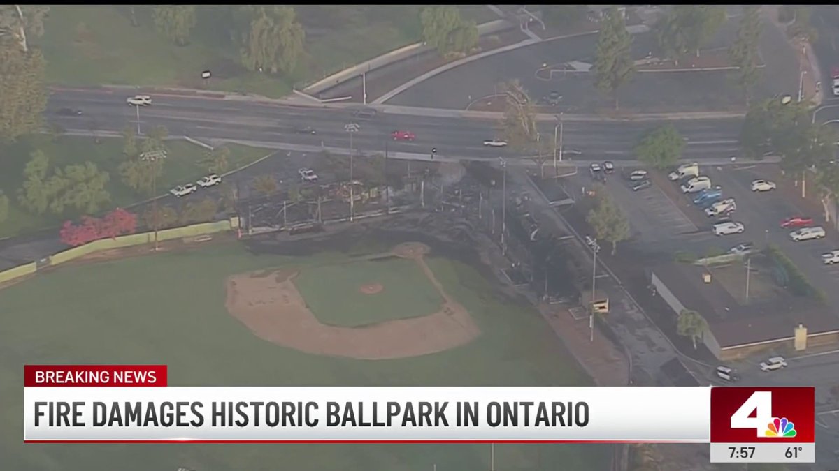 Fire damages historic baseball stadium in Ontario  NBC Los Angeles [Video]