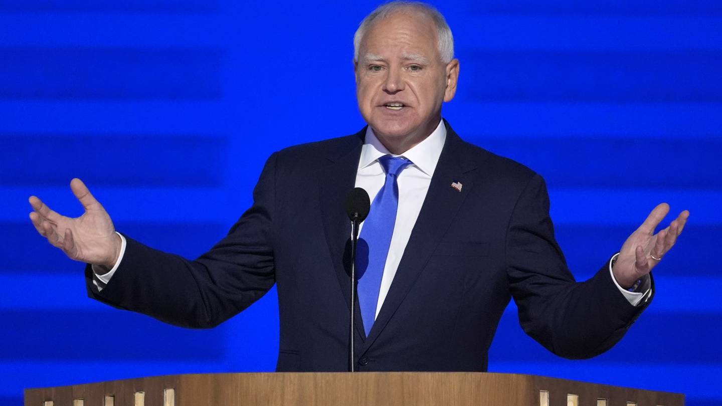 Democratic VP nominee Gov. Tim Walz speaking at Boston convention  Boston 25 News [Video]