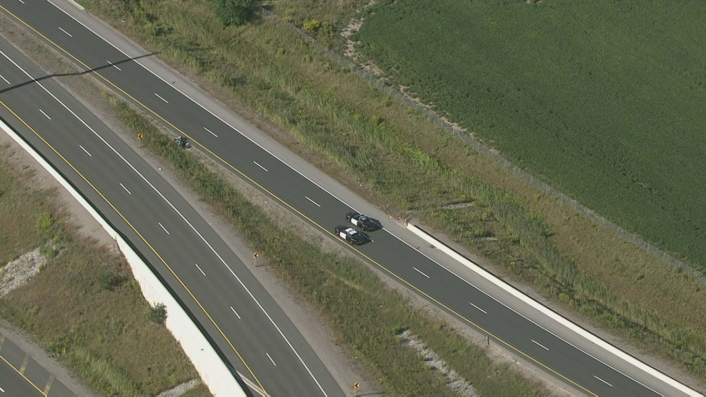 Motorcyclist dies in crash on Highway 401 [Video]