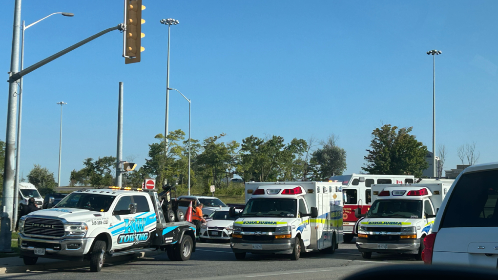 1 taken to hospital following 3-vehicle collision in Kitchener [Video]