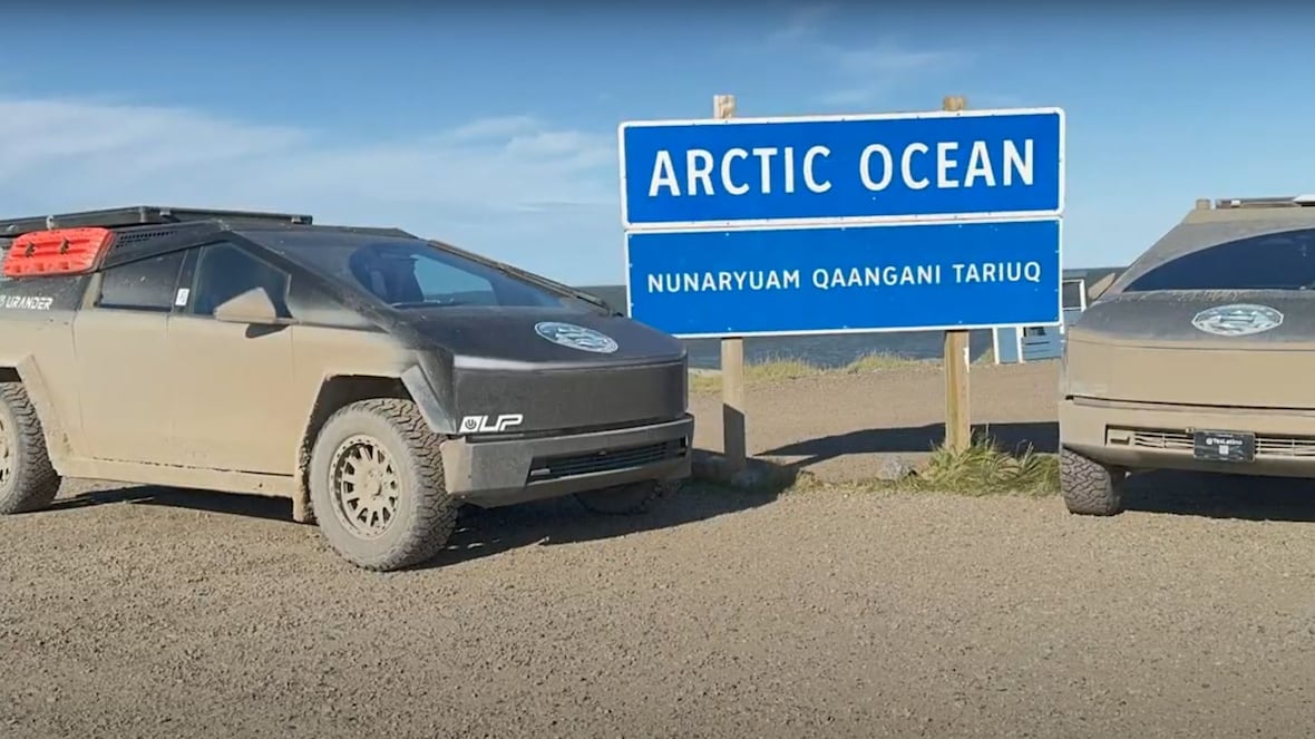 Tesla cybertrucks roll through the Yukon and N.W.T., en route to the Arctic Ocean [Video]