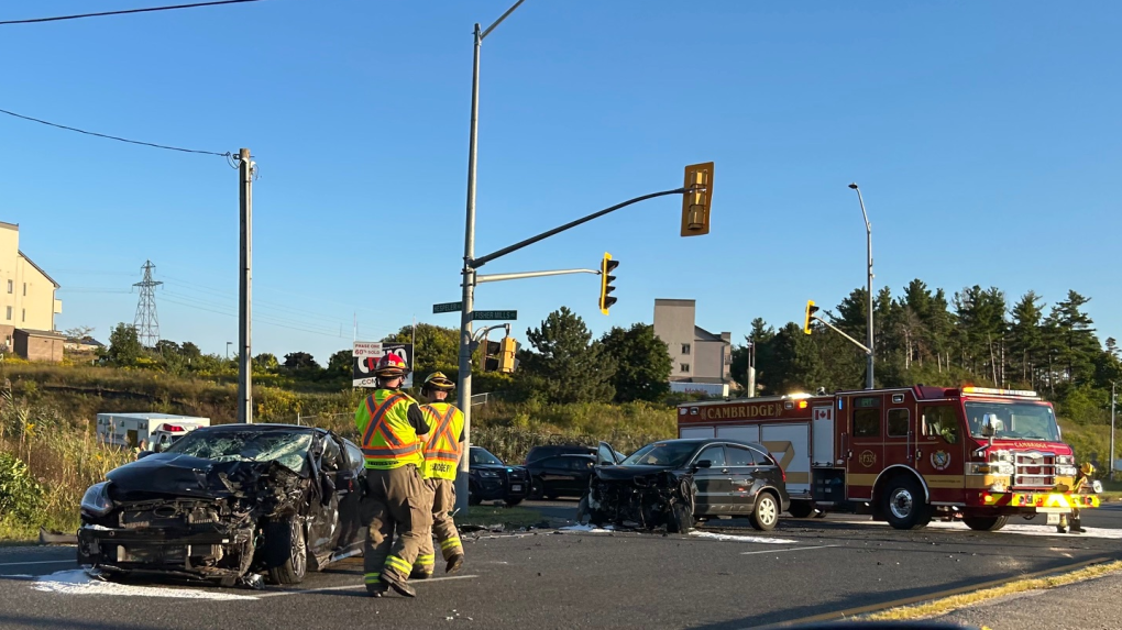 Crash reported on Highway 24 in Cambridge [Video]