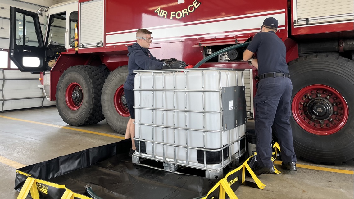 Bangors Air National Guard Base Fire Station replaces toxic foam [Video]