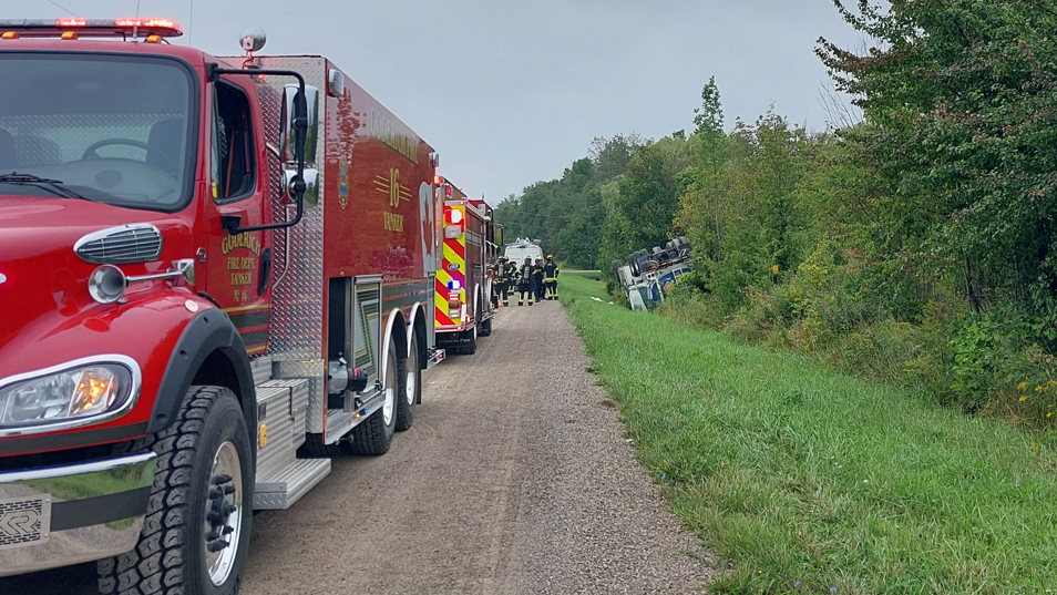 Fuel truck rollover east of Goderich [Video]