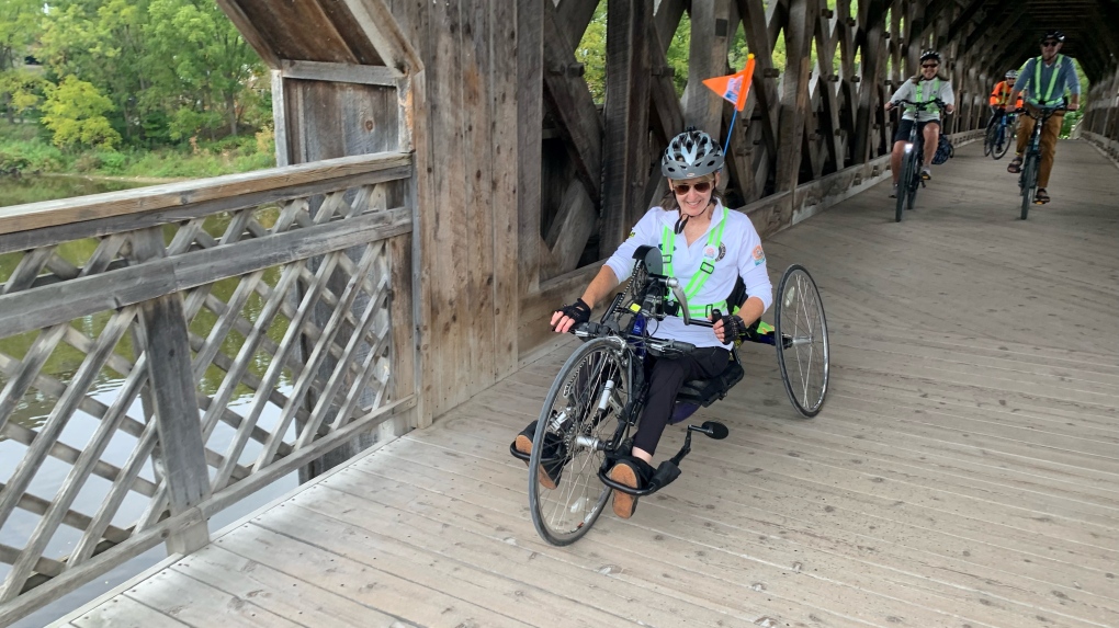 Guelph, Ont. woman rides to raise funds for chemotherapy chairs [Video]