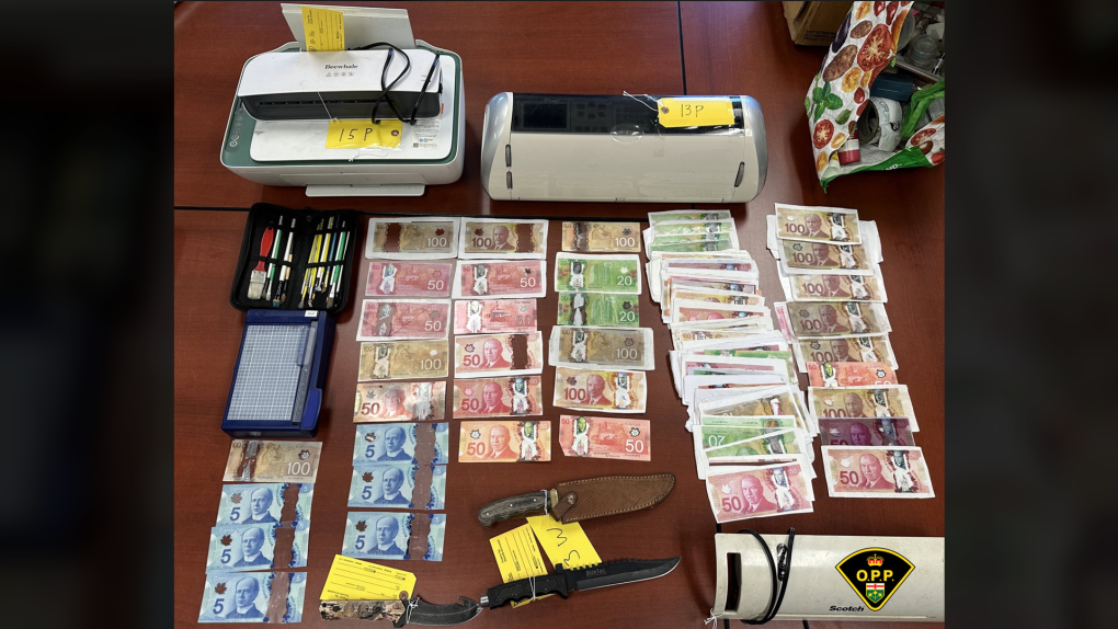 Counterfeit money making in eastern Ontario: OPP charge man, 40, woman, 44 [Video]