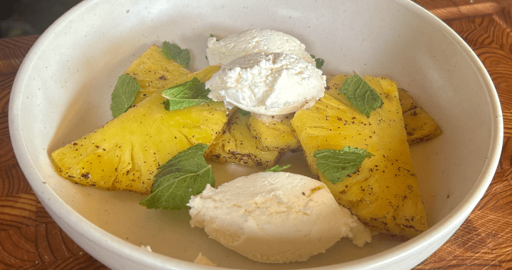 Simply Delicious Recipe: Whipped goat cheese with glazed pineapple – Toronto [Video]