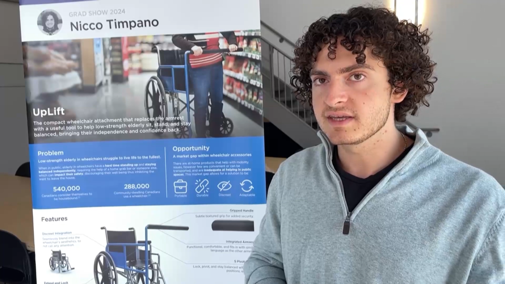 The UpLift: Carleton University student recognized for wheelchair device [Video]