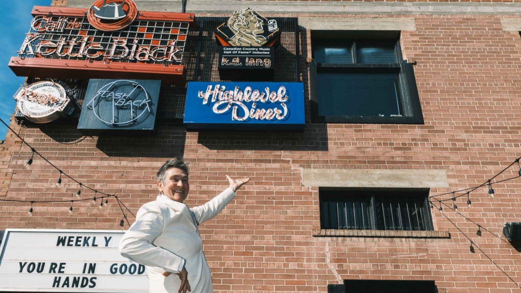 k.d. lang’s name goes up in Edmonton’s Neon Sign Museum [Video]