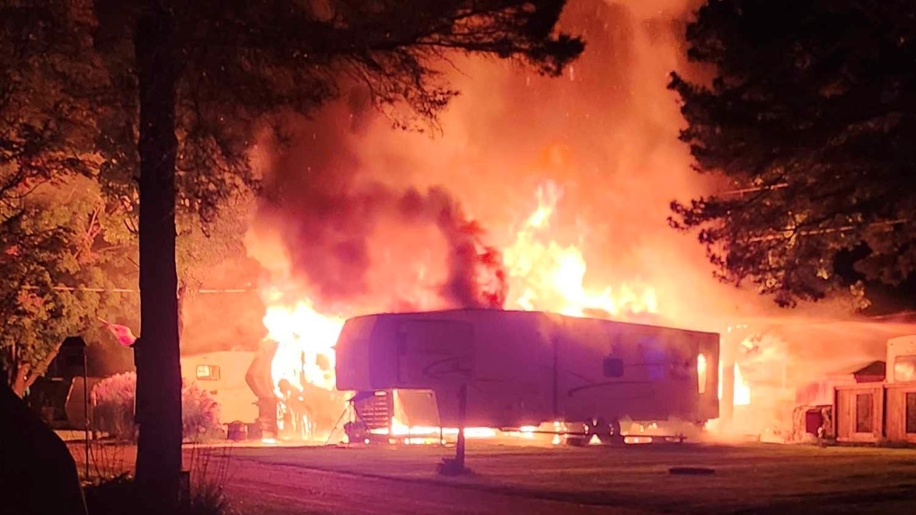 Shady Pines Campground impacted by fire [Video]