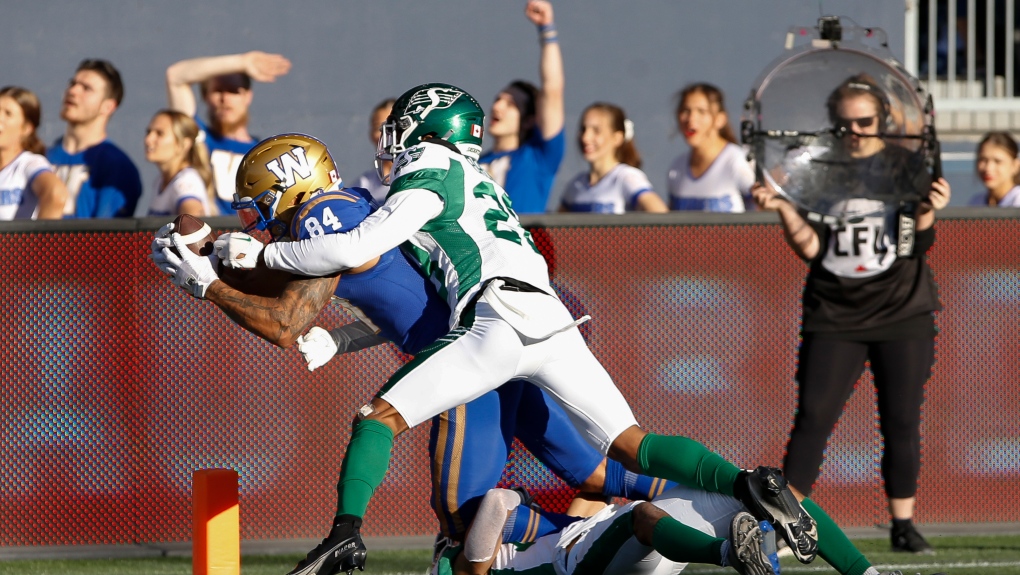 CFL: Riders’ Miles Brown fined in consecutive weeks for hits on Bombers’ QBs [Video]