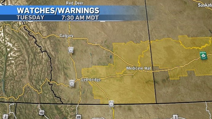 Calgary weather: Severe thunderstorms possible in southern Alberta Tuesday [Video]