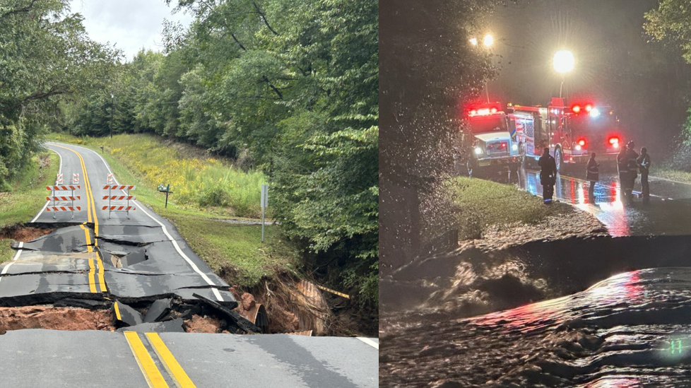 Roads washed out by flooding all across the state [Video]