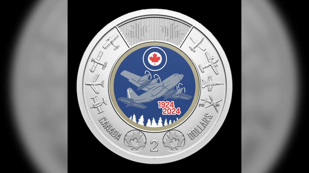 Royal Canadian Mint coins: New toonie unveiled for RCAF [Video]